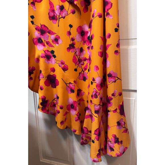 NWT Hutch Tansy Asymmetrical Floral V Neck Wrap Dress Size S - Picture 10 of 14